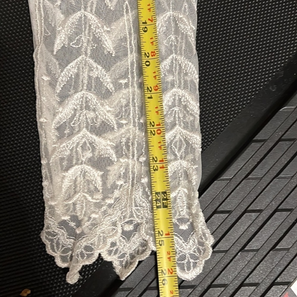 VINTAGE CACHET by Ban Protas Black & White Lace Tea Length Dress Size 11/12 Y2K - Picture 14 of 16